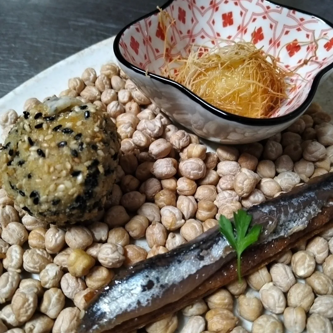 Aperitivos del menú degustación